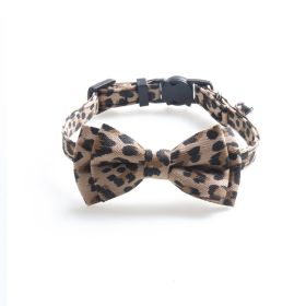 New Leopard Pattern Pet Collar Cat Collar With Bell Cat Collar Factory Direct Sales