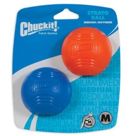 Chuckit! Strato Ball Dog Toy Blue; Orange 2 Pack Small