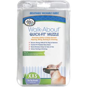 Four Paws WalkAbout QuickFit Dog Muzzle 1ea-0XXS