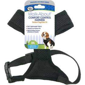 Four Paws Comfort Control Dog Harness Black Extra Large