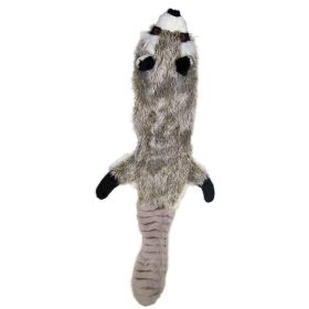 Skinneeez Forest Series Dog Toy Raccoon Gray Regular