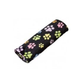 Spot Snuggler Rainbow Pawprint Blanket Black 30 in x 40 in