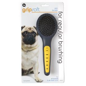 JW Pet Pin Brush Grey; Yellow Small