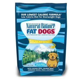 Natural Balance Pet Foods Fat Dogs Chicken and Salmon Formula Low Calorie Dry Dog Food 5 lb