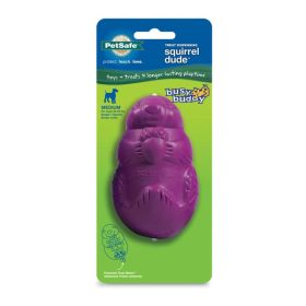 Busy Buddy Dog Toy Squirrel Dude Purple Medium