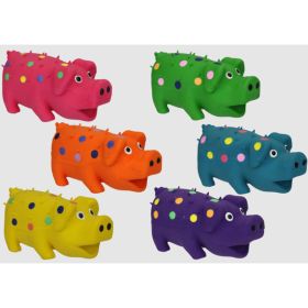 Multipet Pigs That Oink Dog Toy Assorted Mini 4 in