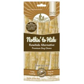 Fieldcrest Farms Nothin to Hide Peanut Butter Twist Sticks Dog Treat 10 Pack